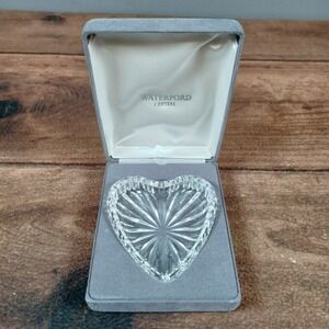 Waterford Crystal Heart Dish Trinket Jewelry Candy Small Bowl